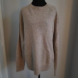 J. Crew Men's Light Brown Crewneck Sweater